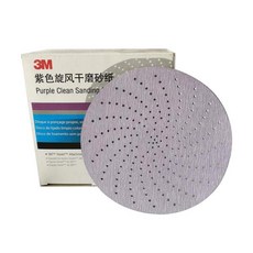 보라색 깨끗한 샌딩 디스크 3M 사이클론 사포 다공성 건식 연삭 라운드 6 인치 150mm 산업용 자동차 10 개, 04 240 grit 10pcs