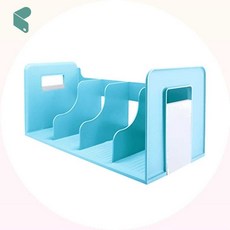 카파맥스 4단 책꽂이 포인트 민트 파일꽂이 책상정리함 서류보관함 제이엘생활