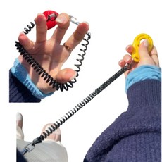 반려동물 클리커 손목 팔찌 개 휘슬 도그 강아지 애견 훈련 버튼 고양이 클릭커 클릭 딸깍이 버튼 고리 훈련 훈련용, 1개