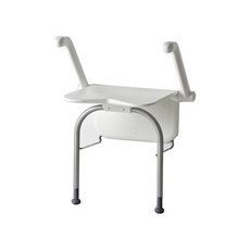 【海夫健康生活館】JUST 4U Etac益他 沐浴洗澡椅 白色(含扶手/腳支撐), 1個