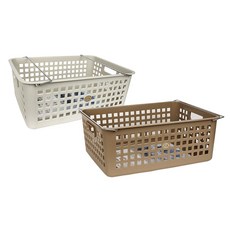 마이스타일 와이어바구니(특대) 베이지 / 브라운 정리함, 1개, 와이어바구니(특대)베이지