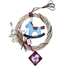 Rue de Mode 馬年裝飾, 藤圈冷色系