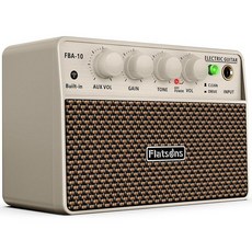 플렛 슈즈ons FBA-10 기타 앰프 클린/드라이브 채널이 있는 10W 미니 일렉트릭 6H 작업 USB-C 충전식 3.5mm 헤드폰/AUX 실내 연습 여행용 무선 휴, White_147199