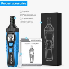휴대용 온도 습도 측정기 LCD 디스플레이 디지털 습도계 CF 유닛 온도 주변 측정기, TH10 Tool kits, 1개