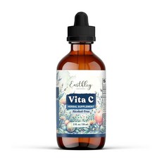 Earthley Wellness Vita-C 비타민 C의 천연 공급원 비타민 C의 전체 식품 형태 암라 베리 오렌지 껍질 및 민들레 잎에서 추출 (56.7g(2온스), Earthley Wellness Vita-C, 비타민, 1개, 59ml