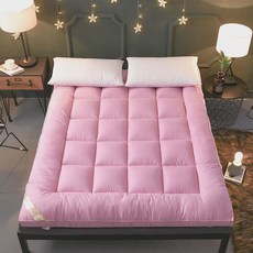 요양원 침대 허리 기숙사 따뜻한 호텔 대학생 병원 싱글 토퍼, 사계절 10cm 핑크