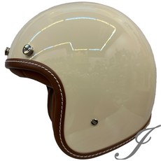 THH 馬修 Matthew 象牙白復古安全帽 莫蘭迪色《遠古騎士》, 1個, S (54-55cm)