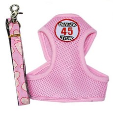 SB수빈스토어 펫스타일 매쉬 가슴줄셋트 핑크 S 강아지가슴줄 개산책줄 강아지안전줄