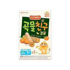 아이배냇 유아용 곡물친구 과자 40g, 감귤맛, 1개