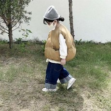 아동 오리털조끼 봉봉 패딩조끼