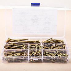 M4 플랫헤드 십자자공 나사 키트 120 개 도금 아연+블랙 아연 섬유못 건벽 못 나무 나사 탄소강 굵은 스레드, 120개