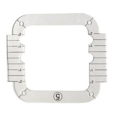 다기능 투명 퀼트 재봉 통치자 도구, 아크릴, 프레임, 1개