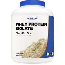 nutricost 分離乳清蛋白粉 原味, 2.268kg, 1罐