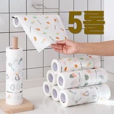 일회용행주 빨아쓰는 뜯어쓰는 롤행주 색상랜덤 35매, 5개, 35개