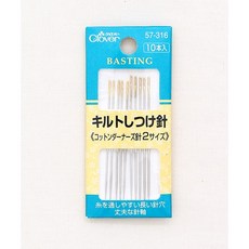 패션스타트 [크로바] 시침바늘 2종 (블리온 스티치 바늘) 1세트