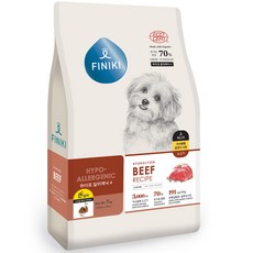 피니키 70% 유기농 가수분해 (큰입자) 강아지사료, 소, 7kg, 1개