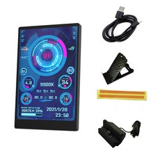 3.5吋 IPS全視角 USB-C電腦狀態監控副屏, 1個, 黑色3.5寸標配+黑色底座黑色底座