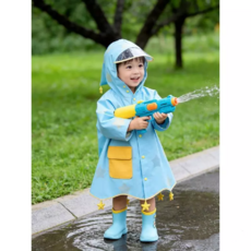 兒童雨衣 黃色星星圖案