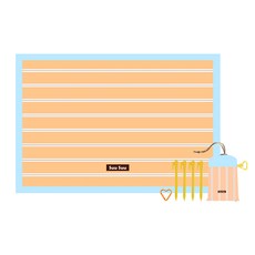 옥외피크닉매트방수미니경량잔디 매트, 감귤 오렌지