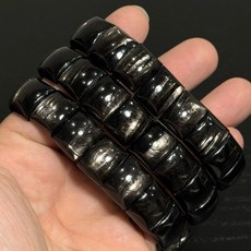 牛老爹 金運石 手排 16mm 紫蘇輝石 銀線石 線型光