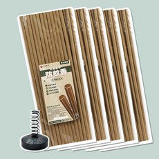 《大量優惠》艾香香茅防蚊香【杏美製香HM】純天然艾草.香茅 有效防蚊 正台灣製造 寵物友善, 五包組合【5包艾草棒＋1立式薰香座】