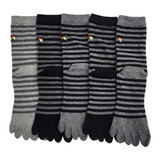 아놀드파마 남자 발가락양말 장목 발목긴 링글 무좀 항균 기능성 양말 5족 국산