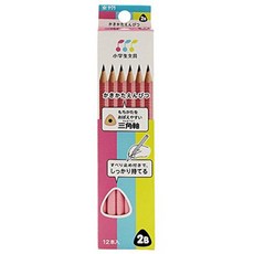 愛代購 日本製 鉛筆 2B 三角鉛筆 小學生文具, 1個