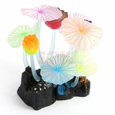 야광 인조수초 연꽃 어항셋팅