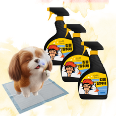 킹콩 천연 탈취제 베이비파우더향/반려동물 배변 냄새 제거, 1L, 3개