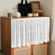 프렌치감성의 레이스 커튼 다용도 벨크로형 커튼