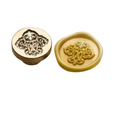 초대장 봉인 스탬프 도장 문양 황동 2.5cm 1개 D, No.27