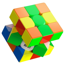 小小店舖 奇藝勇士 Plus 大三階魔方 18.8cm 兒童益智魔方 培訓教具, 多色, 1個