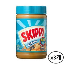 스키피 크리미 땅콩버터, 462g, 3개