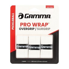 감마 피클볼 프로 랩 오버그립 끈적임 내구성 부드러운 수분 흡수 패들 OG 배드민턴 파델 라켓 그립 다양한 색상 모든 기술 수준에 맞는 다용도 452281, White, 흰색 452281