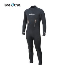 bre◎the 男女通用 5mm超彈性半乾式長袖長褲防寒衣 潛水服 浮潛裝備