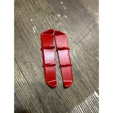 KOSO 前土除 配件 1.0版 側之翼 導流 視覺 質感 進氣口 內搗流 定風翼 ACE 素材白 背膠 衝刺前土除, 1個, 基本噴漆烤紅一對(現貨)