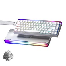 AULA HERO 68 HE 마그네틱 자석축 기계식 키보드 유선 8K 게이밍 키보드, RGB lighting box wired, white side engraving