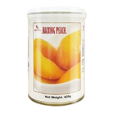 嗨星 隨口水蜜桃 水果罐頭 酸甜多汁 開罐即享 美味即食, 425g, 1個