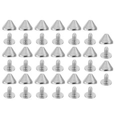 골드 스크루 네일 스터드 메탈 리벳 의류 더블 DIY 가방 스파이크 신발 액세서리 라운드 칼라 펑크, 1A 2C, 1개