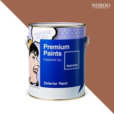 노루페인트 팬톤페인트 외부용 익스테리어, 1개, 무광 18-1239 Sierra, 4L