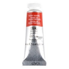 윈저앤뉴튼 프로페셔널 수채화 물감 14ml, 074 Burnt Sienna