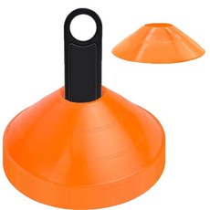 ZVFOTN 10팩 축구 트레이닝 콘 홀더 및 휴대용 가방 포함 축구 리바운더 트레이너, ZVFOTN 10팩 축구 트레이닝 콘, 홀더 및 휴대용