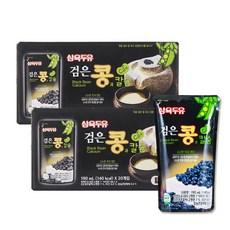 삼육두유 검은콩&칼슘 검은콩두유 파우치, 190ml, 40개