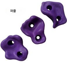 야외 클라이밍 홀드 등반 손잡이 감각 통합 장비 두꺼운 이중 구멍 홀드, G_다크 퍼플
