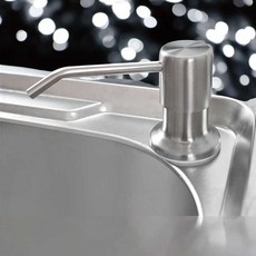 싱크대 스테인레스 매립형 주방세제통 300ml 싱크대디스펜서헤드 싱크대디스펜서노즐 씽크대세제통 싱크대디스펜서