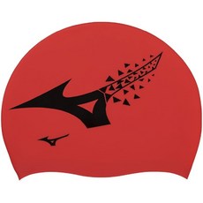 MIZUNO(미즈노) 수영 경영 수영 모자 실리콘 캡 N2JWC040 유니섹스 프리 레드