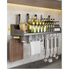 Lumoco 무타공 주방 다용도 선반 수납장 LMC-601 LMC-602 LMC-401 LMC-402, 1개, 그레이