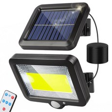 오솜 태양광 전원등 분리형 모션 감지 센서등 리모컨 COB 조명, 화이트광 1개