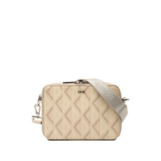 크리스찬 디올 중고 2022 CD 다이아몬드 코팅 캔버스 지퍼 파우치 스트랩 크로스 백