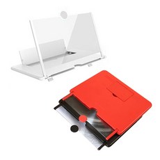 스마트폰 확대스크린 3가지 사이즈/ 보관이 편리한 접이식, 1개, 폰확대스크린12인치(블랙)